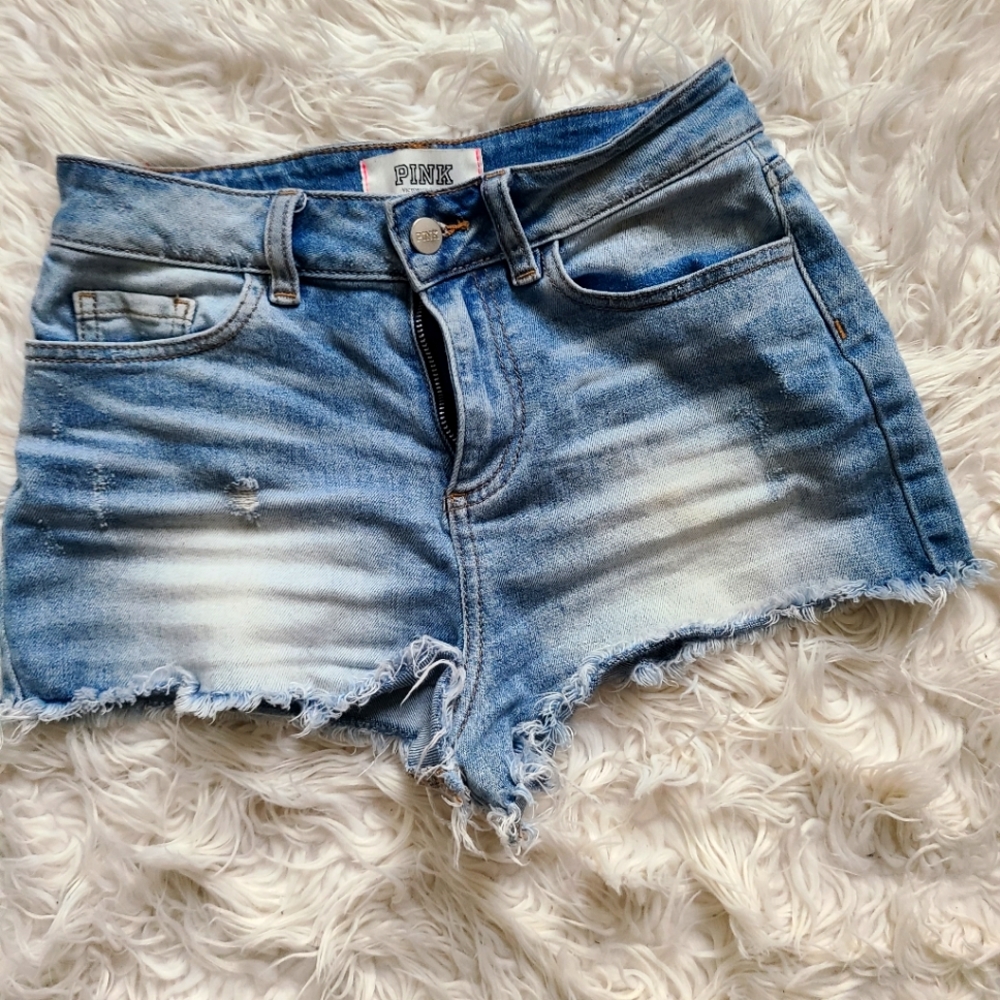 VS Pink Jean Shorts